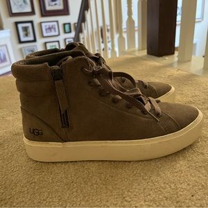 Ugg Olli high top suede sneakers shoes 7 38